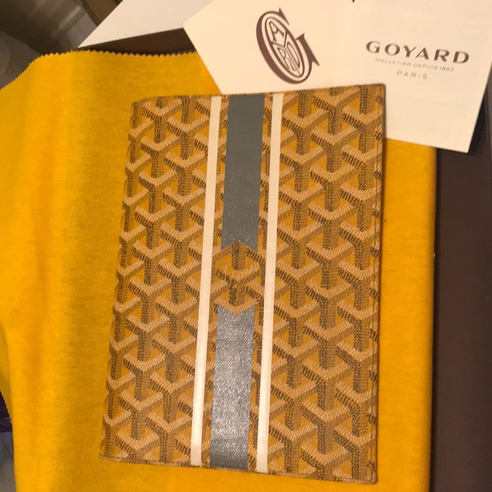 Goyard “Cambon” yellow planner w/ custom Marquage